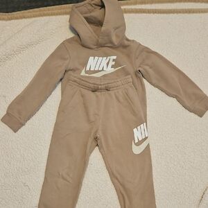 Nike Beige Hoodie and Joggers Set
